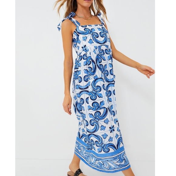 Tuckernuck Dresses & Skirts - Tuckernuck Blue and White Maxi Dress